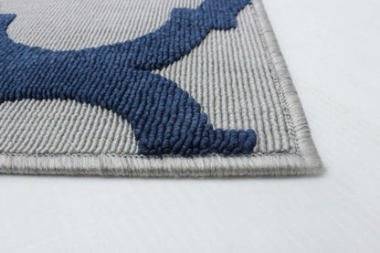 Tapis Sophie gris-marine - 2'8 x 4'11| Carpette Sophie grisebleu marine - 2 pi 8 po x 4 pi 11 po|D86FBFM8