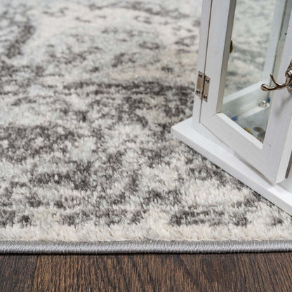 Tapis Roma Medallion Gris 5x8 | Carpette Roma Medallion grise 5 x 8 | D80GGSSK