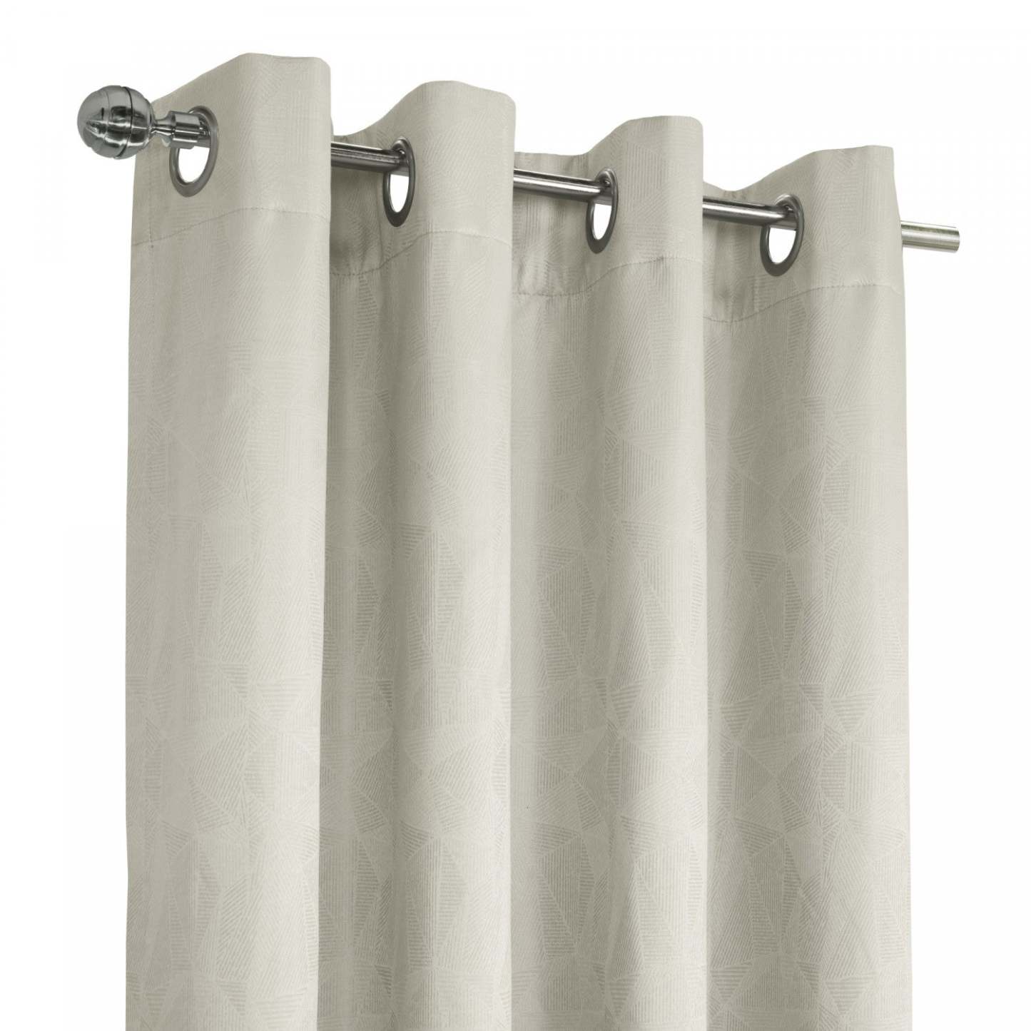 Thermaplus Ethan White Blackout Grommet Curtain Panel - 52 x 95|Panneau de rideau coupe-lumière à œillets Ethan blanc de Thermaplus - 52 x 95