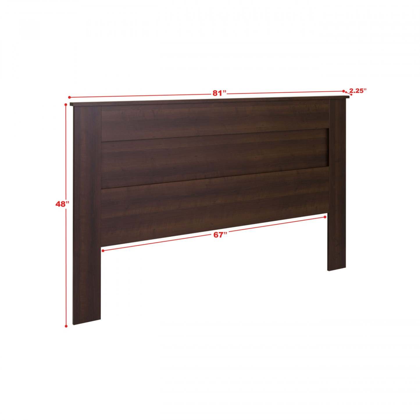 King Flat Panel Headboard - Espresso|Tête de lit à panneau plat pour très grand lit - espresso
