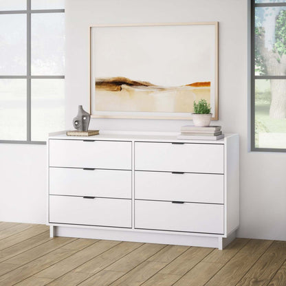 Prepac Simply Modern 52.5 6-Drawer Dresser - Blanc|Commode Simply Modern de Prepac de 52,5 po à 6 tiroirs - blanche