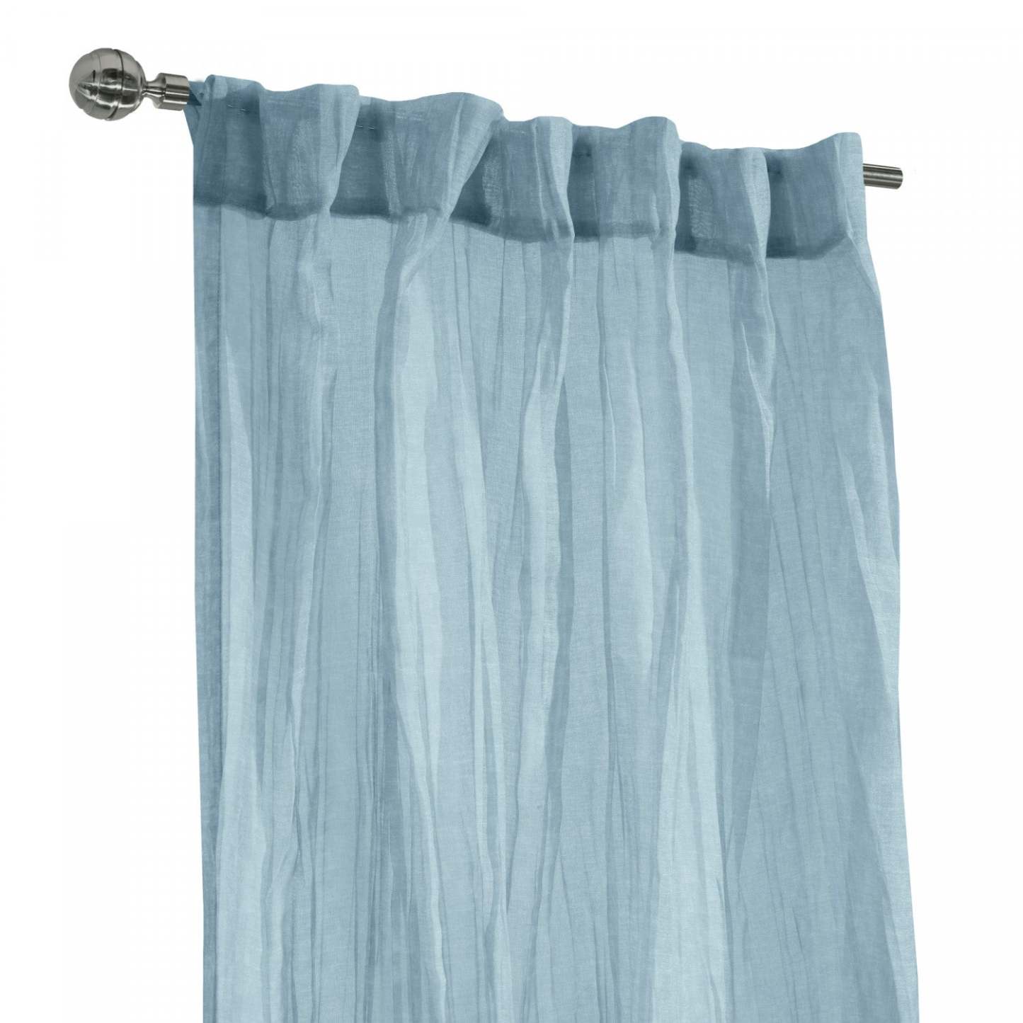 Habitat Paloma Cream Sheer Dual Header Curtain Panel - 52 x 84|Panneau de rideau transparent Paloma crème à double têtes d'Habitat - 52 x 84