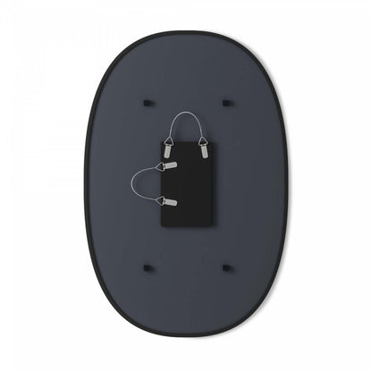 Miroir mural ovale Hub de Umbra de 24 po x 36 po - noir