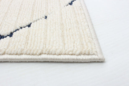 Tapis Kimi Bleu-Ivoire 2'8 x 4'11|Carpette Kimi bleueivoire 2 pi 8 po x 4 pi 11 po|D86FDJ64