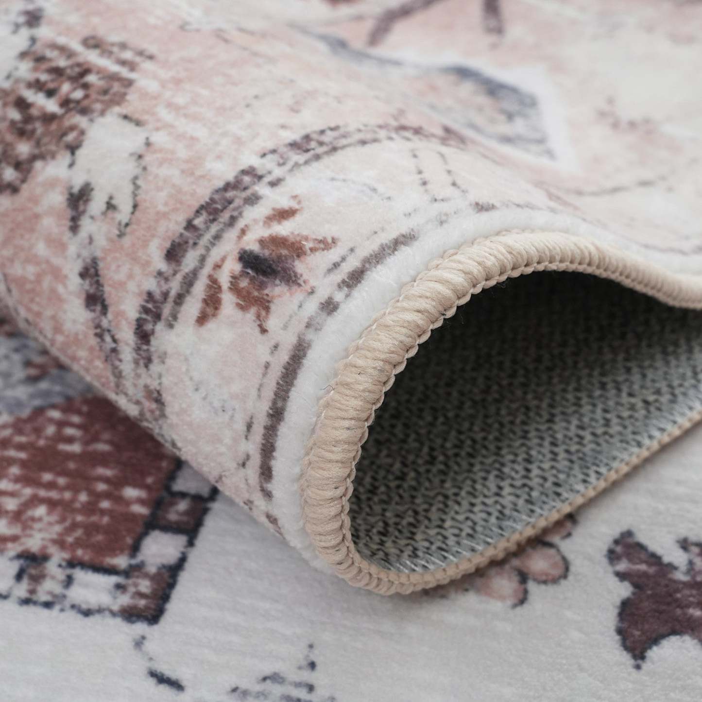 Tapis rustique lavable et antidérapant à poils courts Aqua 8'x10' | Tapis Rustique Lavable Et Antidérapant À Poils Ras 8'x10'