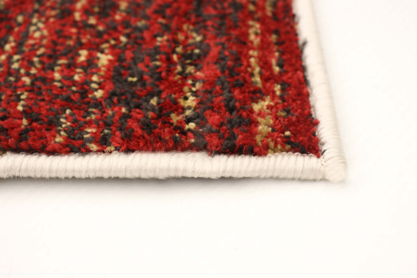 Tapis Aya ivoire-rouge - 2,39 m x 3,10 m | D2C44CUM