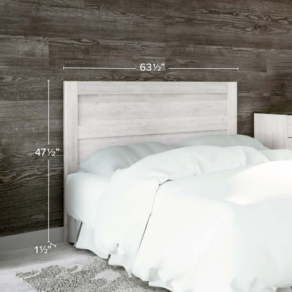Prepac Rustic Ridge Farmhouse Queen Headboard - Washed White|Tête de lit pour grand lit champêtre Rustic Ridge de Prepac - blanc délavé