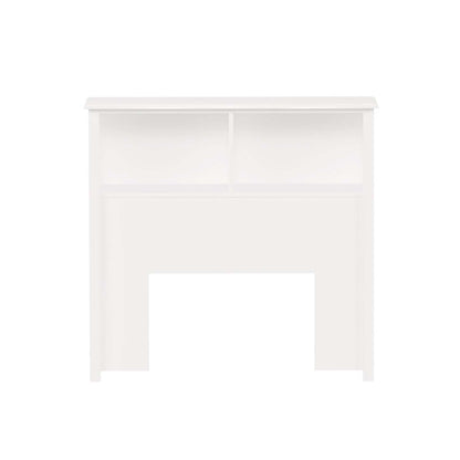 Tête de lit bibliothèque simple - Blanc|Tête de lit bibliothèque pour lit simple - blanche