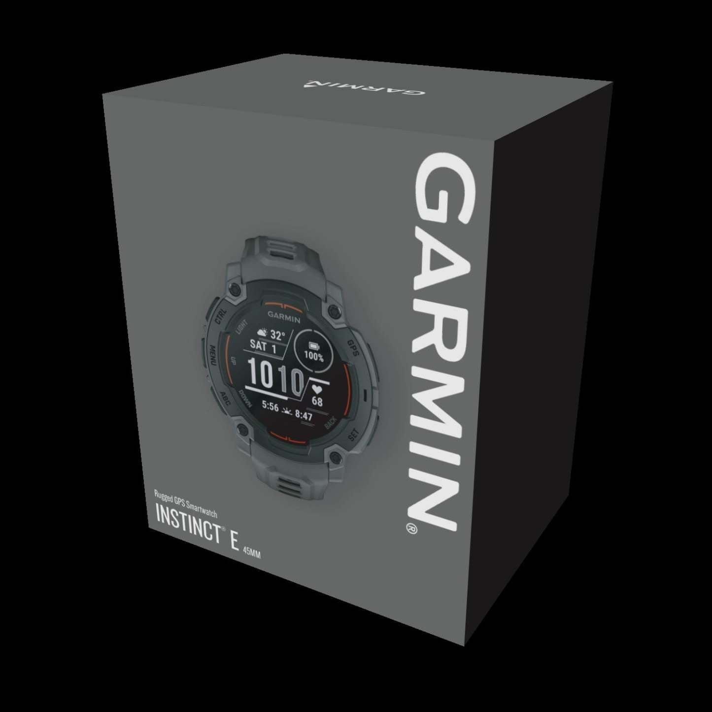 Montre connectée Garmin Instinct E Supertough 45 mm - Spécifications militaires 810, GPS, boussole, altimètre barométrique