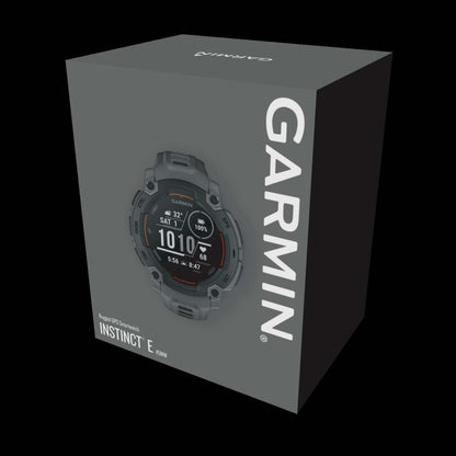 Montre connectée Garmin Instinct E Supertough 45 mm - Spécifications militaires 810, GPS, boussole, altimètre barométrique