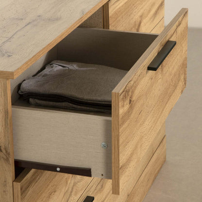 Commode à 6 tiroirs Step One Essential - Chêne Nordik | Commode Step One Essential à 6 tiroirs - chêne nordique