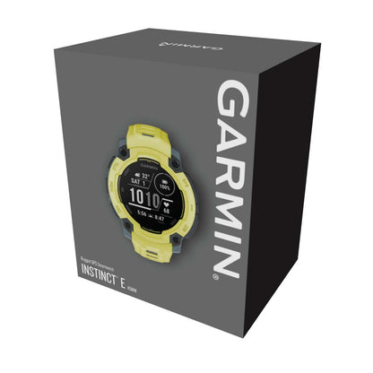 Montre connectée Garmin Instinct E Supertough 45 mm - Spécifications militaires 810, GPS, Boussole, Altimètre barométrique