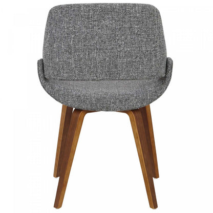 LumiSource Fabrico Grey Fabric Mid-Century Modern Dining Accent Chair - Set of 2|Chaise d’appoint de salle à manger moderne du milieu du 20e siècle Fabrico en tissu gris - ensemble de 2