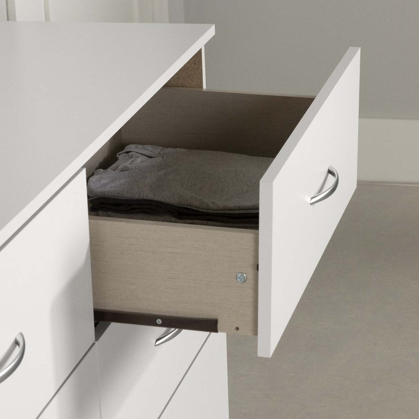 Commode 6 tiroirs Step One - Blanc pur | Commode 6 tiroirs Step One - Blanc uni