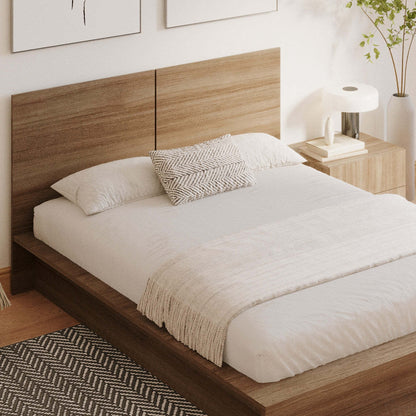 Nordika James Nightstand With 2-Drawers - Brown Oak|Table de nuit James Nordika à 2 tiroirs - chêne brun