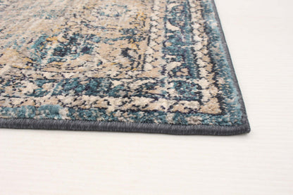 Tapis Bolivar Bijar Bleu - 5'0 x 8'0|Carpette Bolivar Bijar bleu - 5 pi 0 pox 8 pi 0 po| D29VRLSO