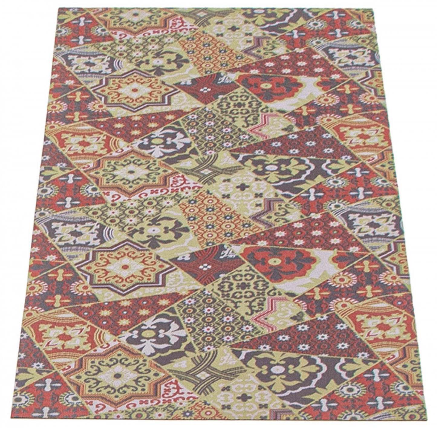 Tapis Bellezza Rouge / Vert 2'2 x 4'0|Carpette Bellezza rougevert 2 pi 2 po x 4 pi 0 po|D21LXB4Z