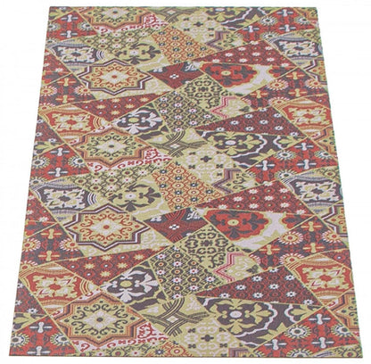 Tapis Bellezza Rouge / Vert 2'2 x 4'0|Carpette Bellezza rougevert 2 pi 2 po x 4 pi 0 po|D21LXB4Z