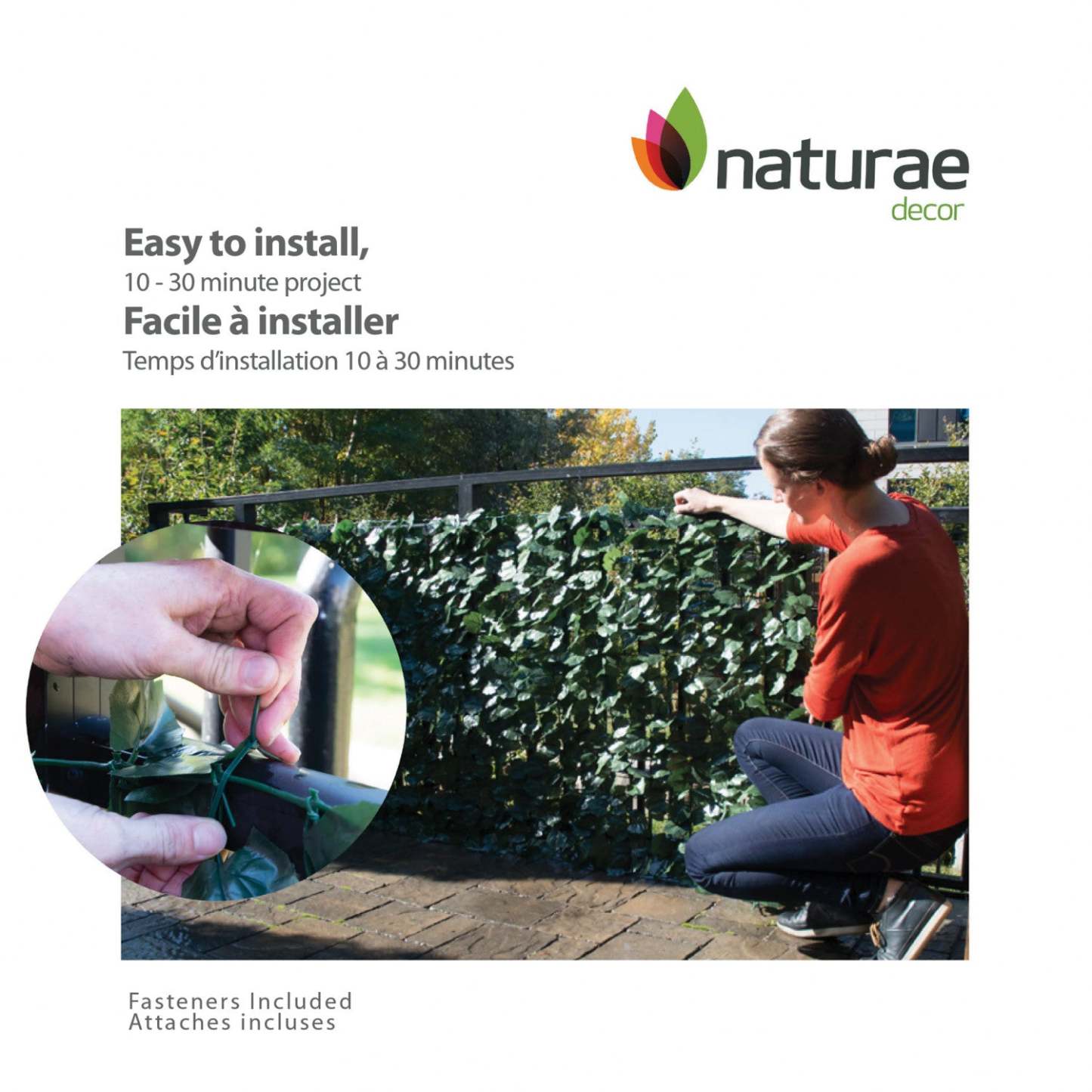 Écran d’intimité 60 po x 96 po avec lierre artificiel | Artificial Ivy 60x 96 Privacy Screen | D10H3ED7