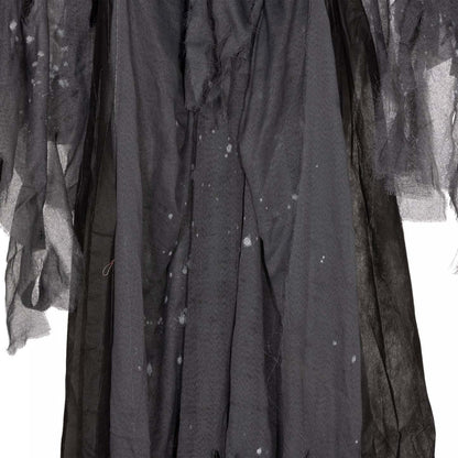 Homcom Faucheuse Ailee Animatronique Avec Yeux Lumineux, Pour Halloween|Homcom Winged Grim Reaper Animatronic Prop W/ Light Up Eyes, For Party