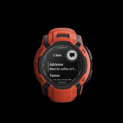 Garmin Instinct® 2x Solar Gps Smartwatch - Suivi De La Santé Et De La Condition Physique Avec Multi-band Gnss - Flame Re|Montre Connectée Garmin Instinct® 2x Solar Gps - Suivi De La Santé Et De La Condition Physique Avec