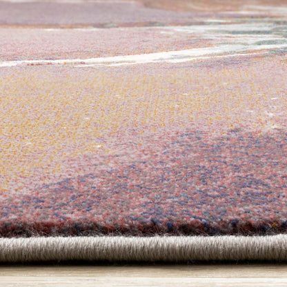 Tapis floral Amelia Dense Cream Pink Purple - 5'3 x 7'7|Carpette dense Amelia crème, rose et violette à motif floral - 5 pi 3 po x 7 pi 7 po