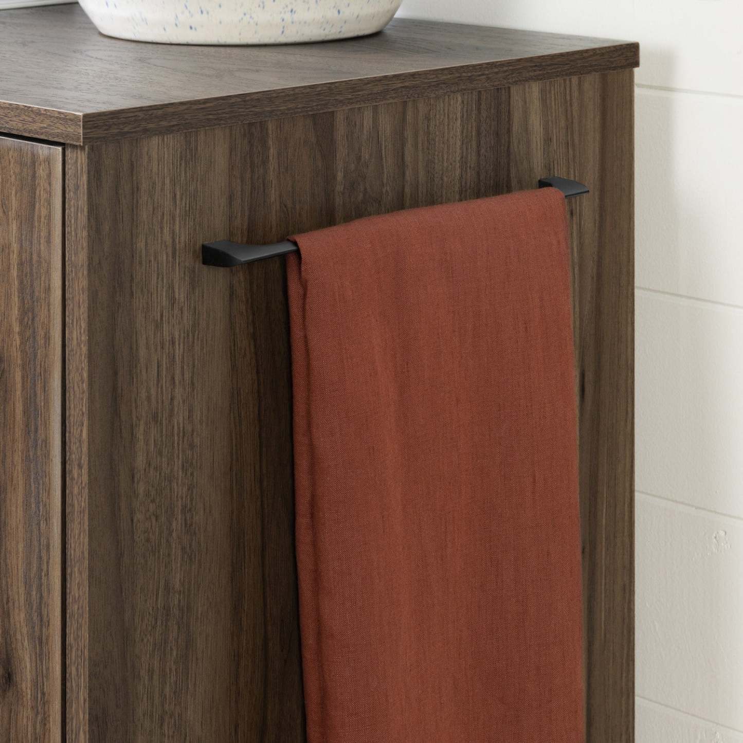 Vietti Meuble bar et rangement pour bouteilles - Noyer naturel | Vietti Bar Cabinet And Bottle Storage - Natural Walnut | D83GXWJH