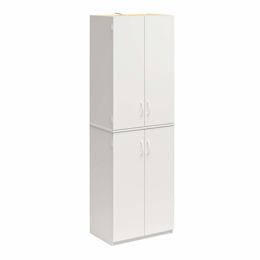 Ameriwood Home 72 4-Door Storage Cabinet - Blanc|Armoire de rangement Ameriwood Home de 72 po à 4 portes - blanche