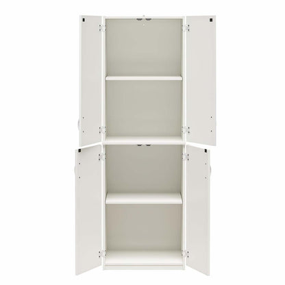 Ameriwood Home 72 4-Door Storage Cabinet - Blanc|Armoire de rangement Ameriwood Home de 72 po à 4 portes - blanche