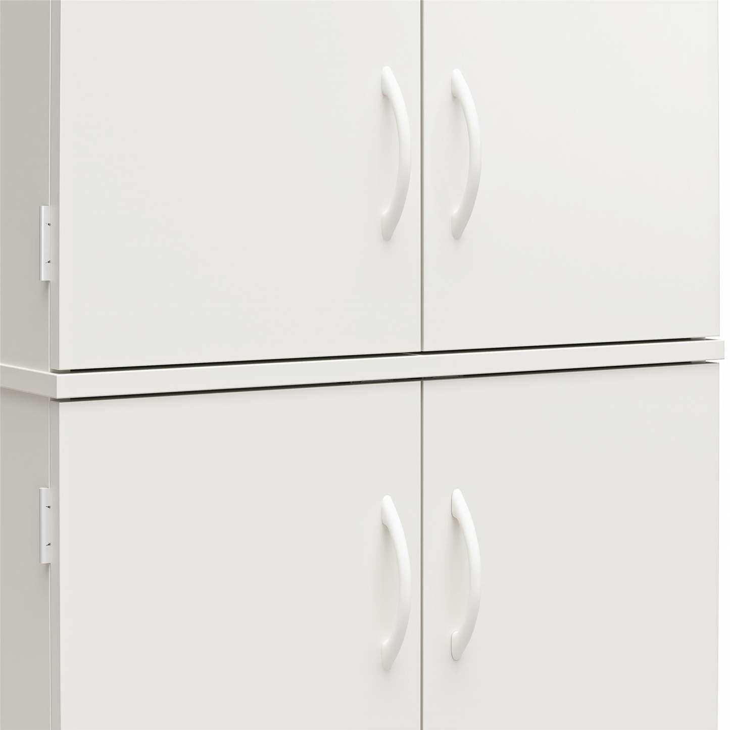 Ameriwood Home 72 4-Door Storage Cabinet - Blanc|Armoire de rangement Ameriwood Home de 72 po à 4 portes - blanche