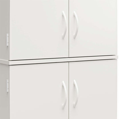 Ameriwood Home 72 4-Door Storage Cabinet - Blanc|Armoire de rangement Ameriwood Home de 72 po à 4 portes - blanche