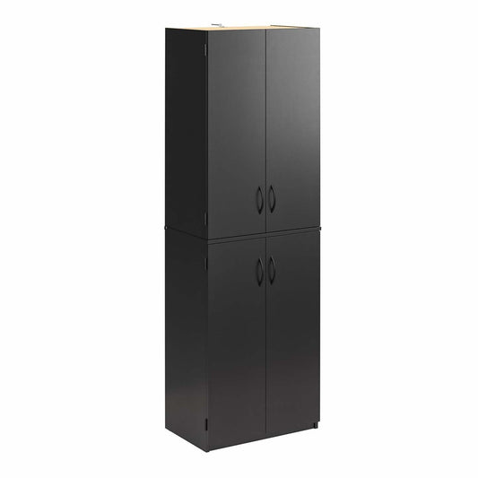 Ameriwood Home 72 4-Door Storage Cabinet - Noir|Armoire de rangement Ameriwood Home de 72 po à 4 portes - noire