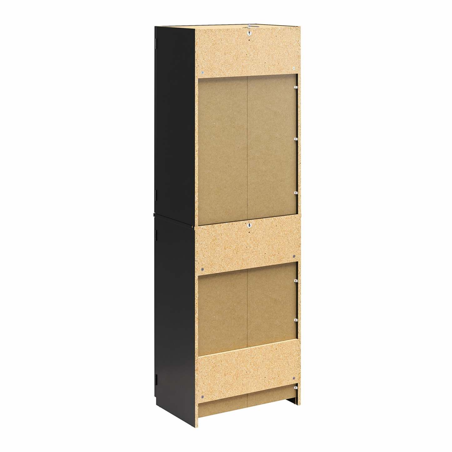 Ameriwood Home 72 4-Door Storage Cabinet - Noir|Armoire de rangement Ameriwood Home de 72 po à 4 portes - noire
