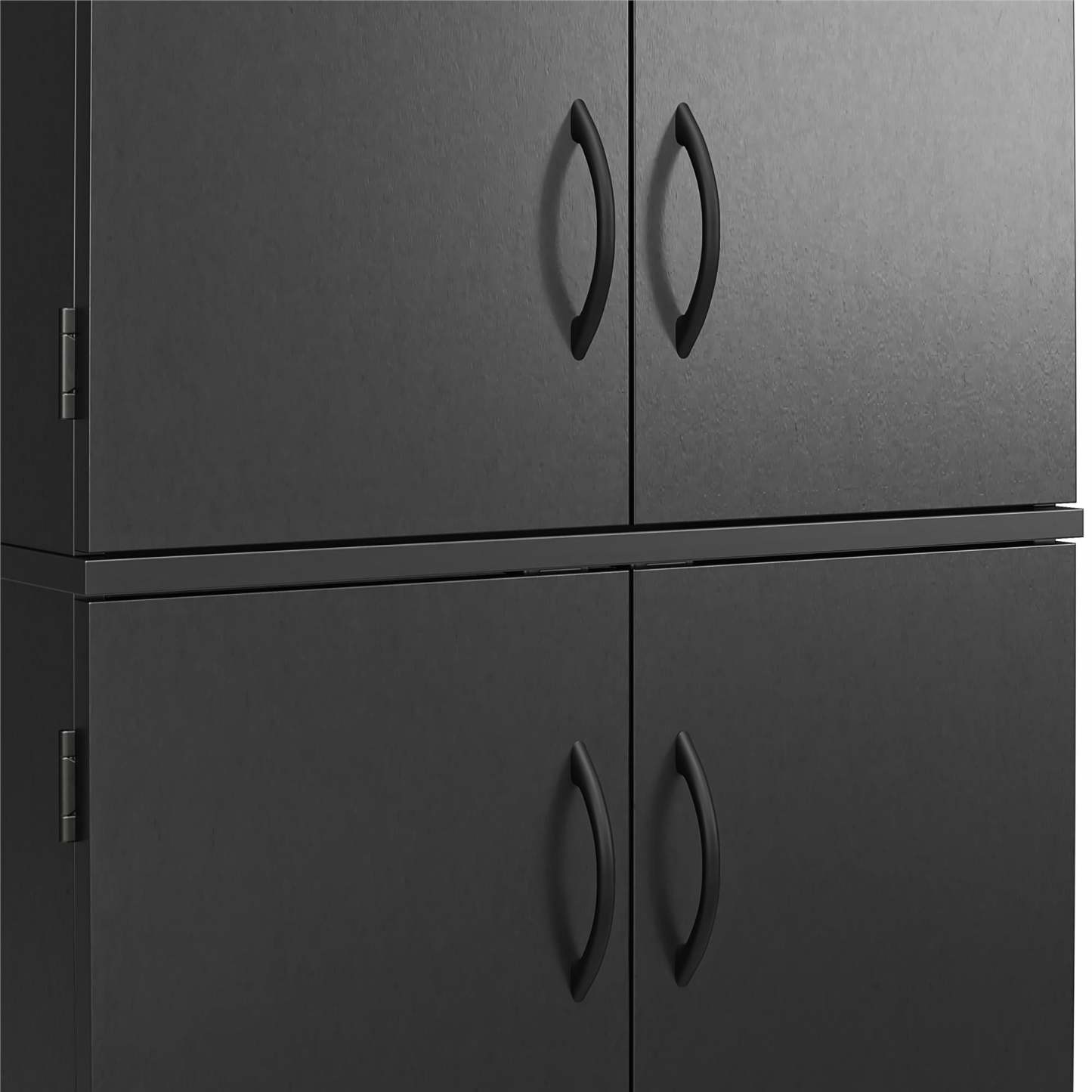 Ameriwood Home 72 4-Door Storage Cabinet - Noir|Armoire de rangement Ameriwood Home de 72 po à 4 portes - noire