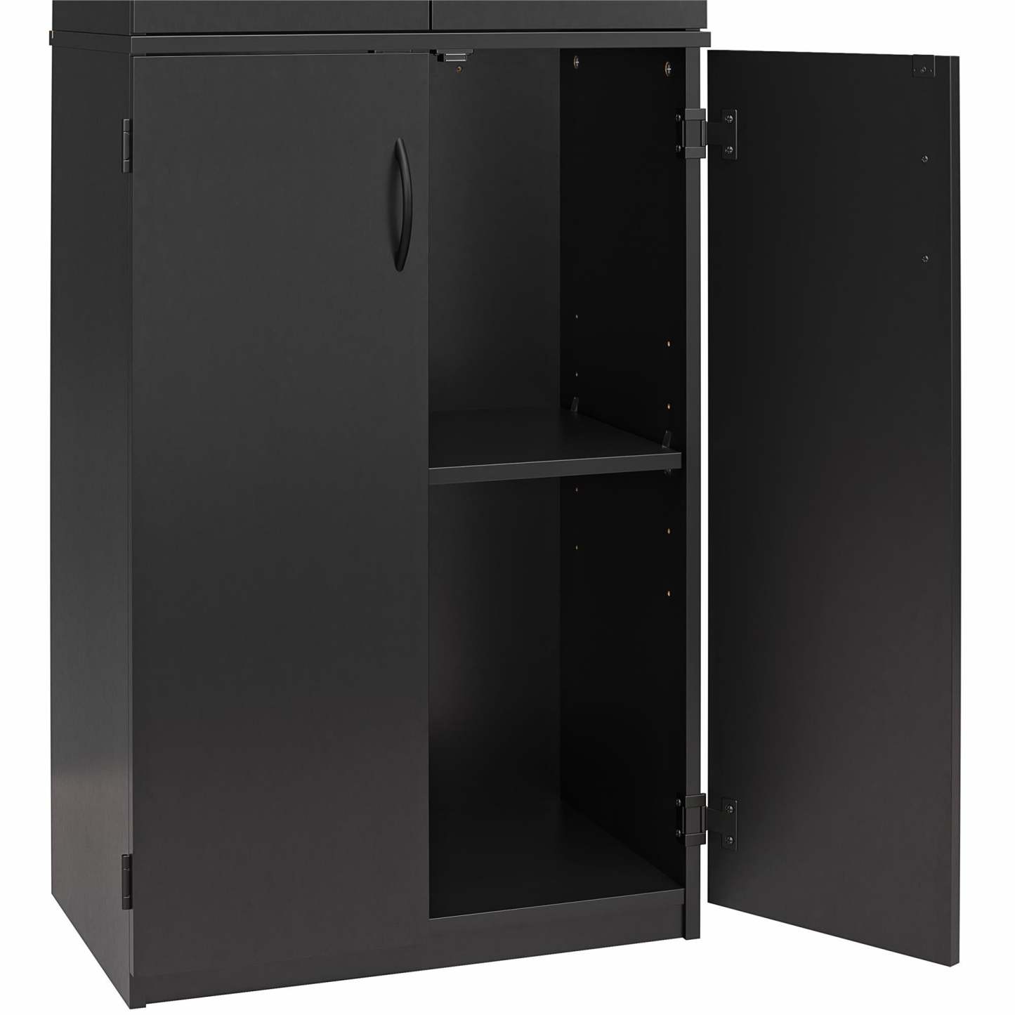 Ameriwood Home 72 4-Door Storage Cabinet - Noir|Armoire de rangement Ameriwood Home de 72 po à 4 portes - noire