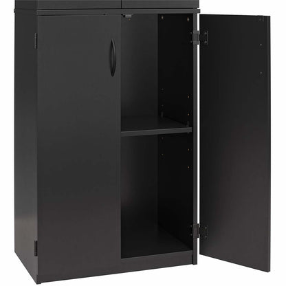 Ameriwood Home 72 4-Door Storage Cabinet - Noir|Armoire de rangement Ameriwood Home de 72 po à 4 portes - noire