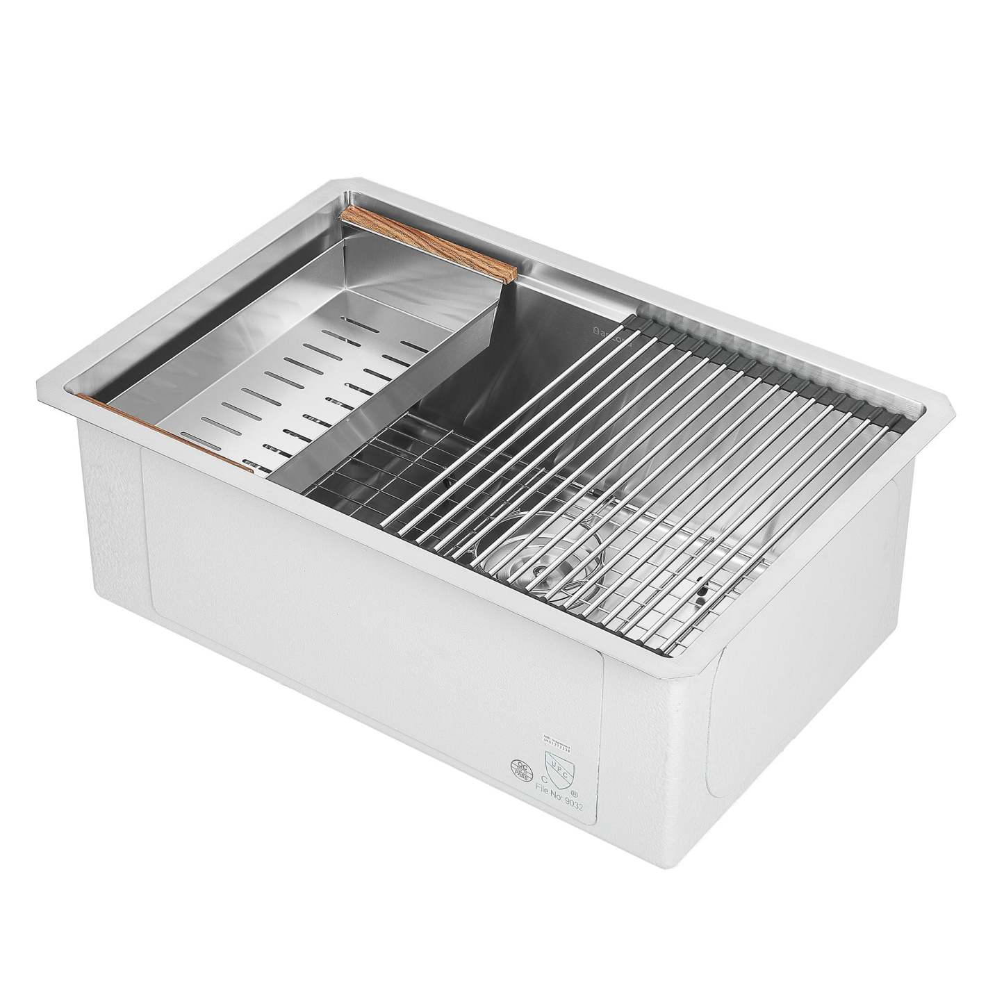 Ancona 28 Undermount Workstation Kitchen Sink - AN-3371|Évier de cuisine poste de travail sous plan Ancona de 28 po - AN-3371|D77GR441