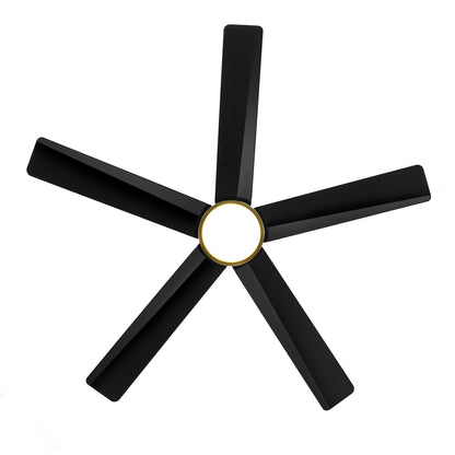 Ventilateur de plafond Breezary 65/52/42 à 5 pales avec éclairage LED, télécommande incluse.