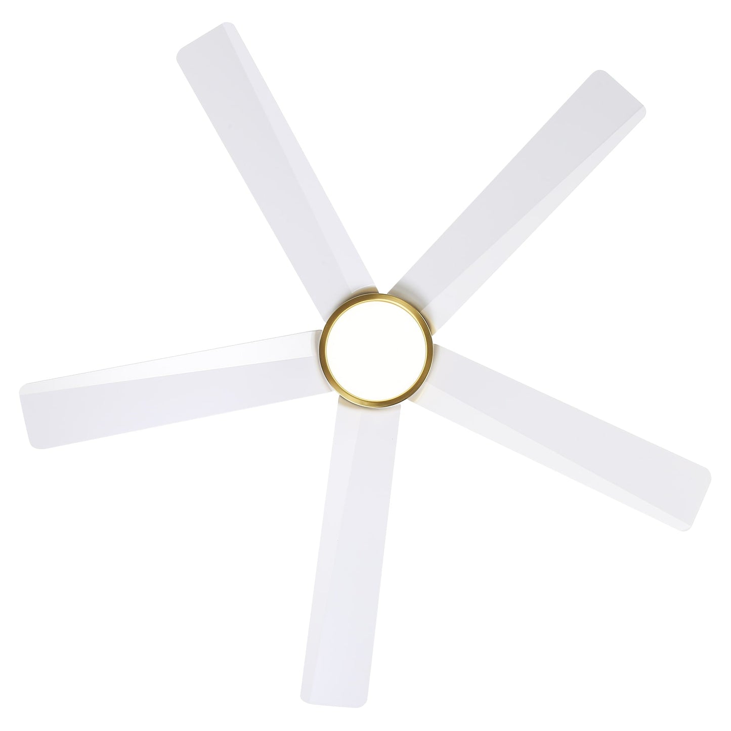 Ventilateur de plafond Breezary 65/52/42 à 5 pales avec éclairage LED, télécommande incluse.