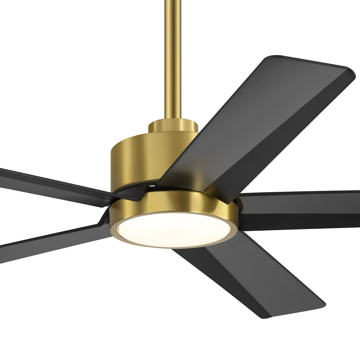 Ventilateur de plafond Breezary 65/52/42 à 5 pales avec éclairage LED, télécommande incluse.