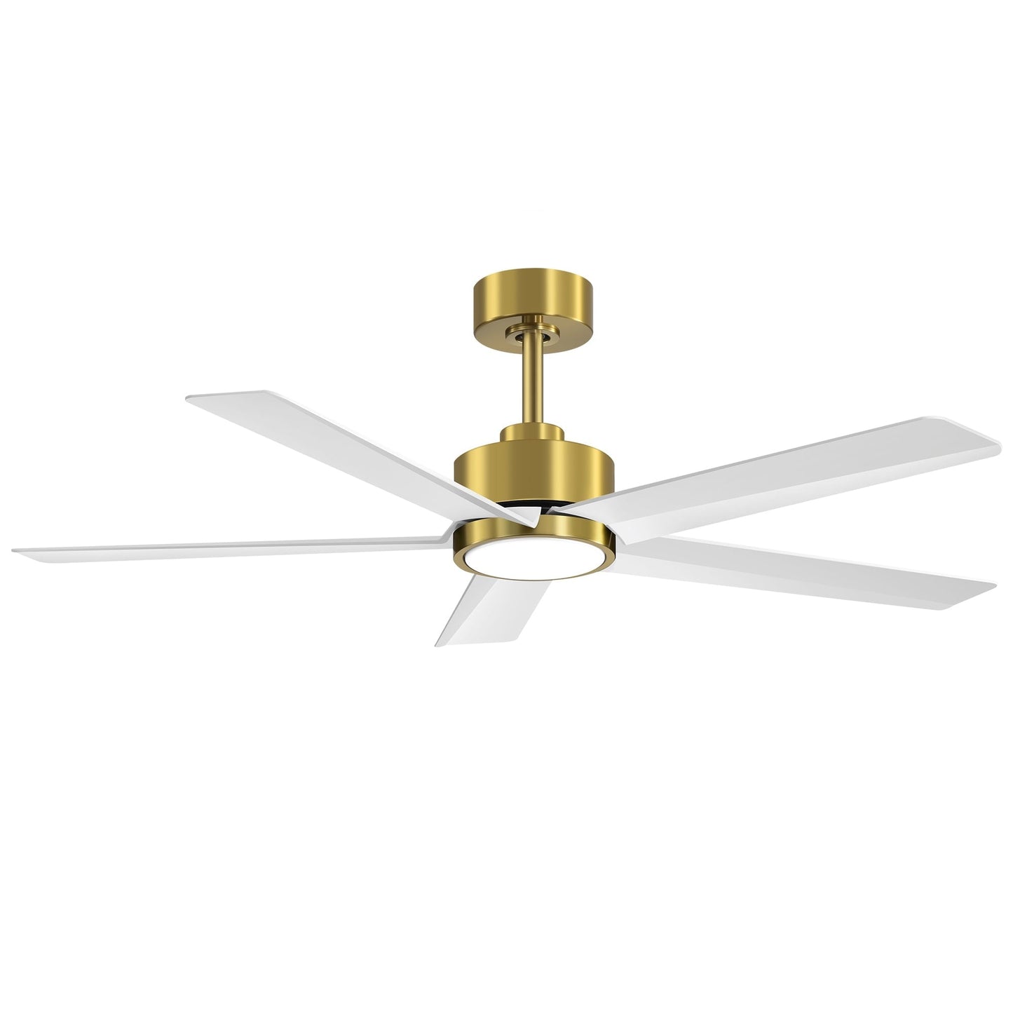 Ventilateur de plafond Breezary 65/52/42 à 5 pales avec éclairage LED, télécommande incluse.