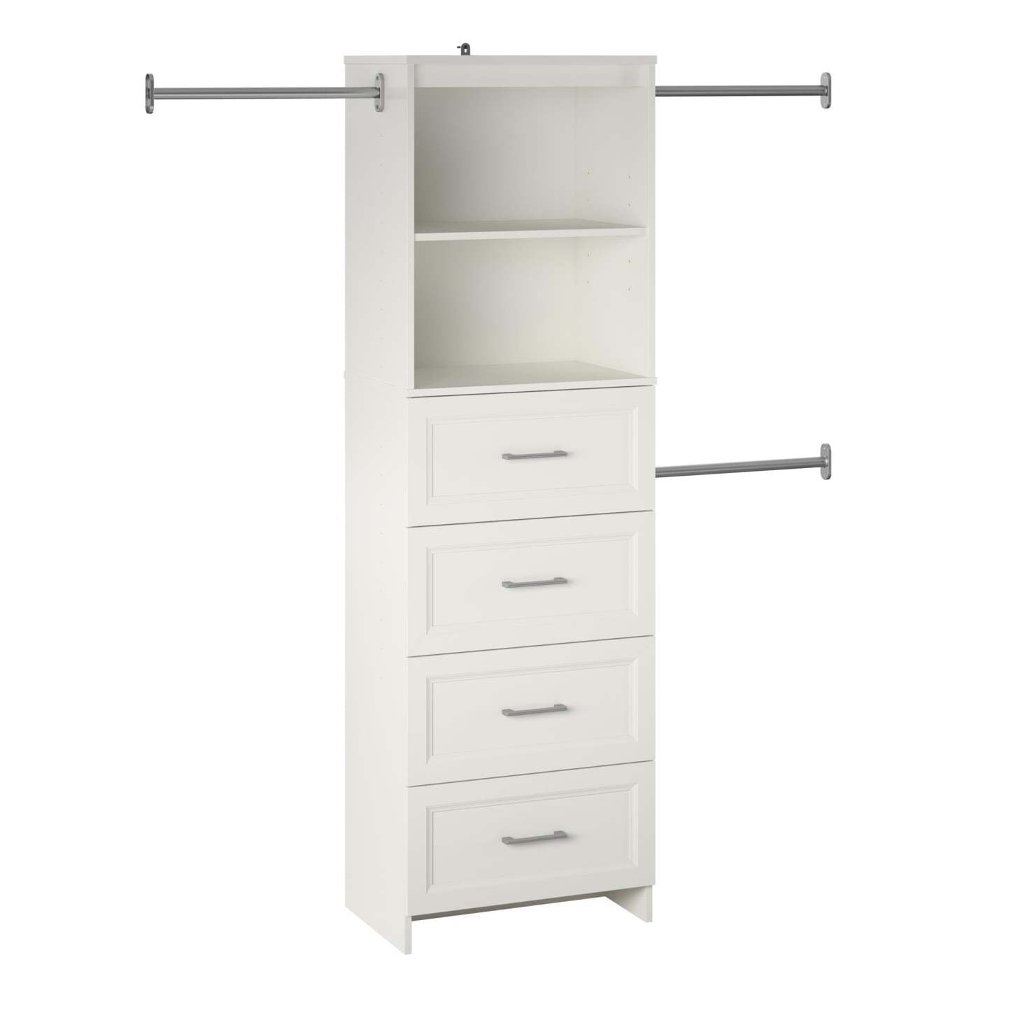 Ameriwood Home Nevaeh Ridge 4-Drawer Closet Storage - White|Rangement de garde-robe Nevaeh Ridge Ameriwood Home à 4 tiroirs - blanc