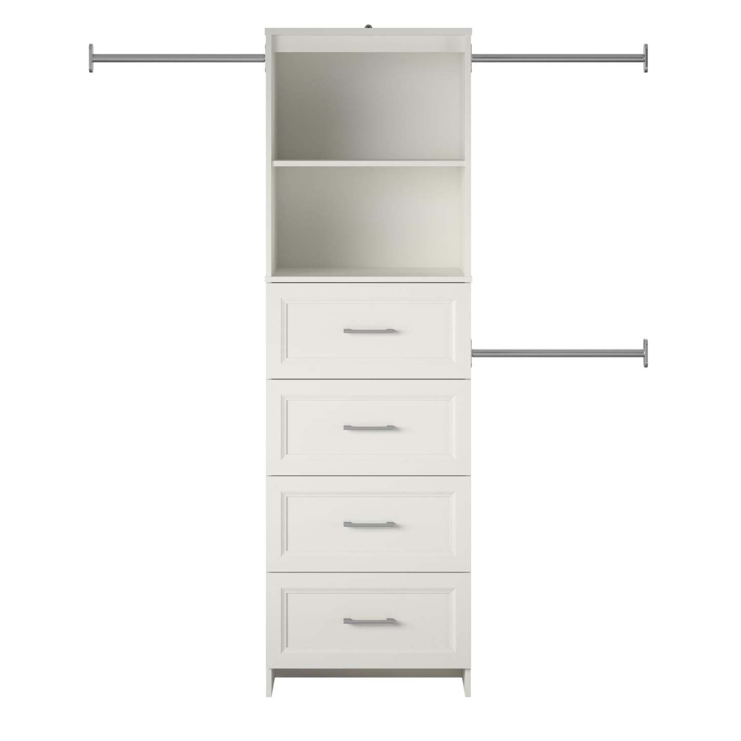 Ameriwood Home Nevaeh Ridge 4-Drawer Closet Storage - White|Rangement de garde-robe Nevaeh Ridge Ameriwood Home à 4 tiroirs - blanc