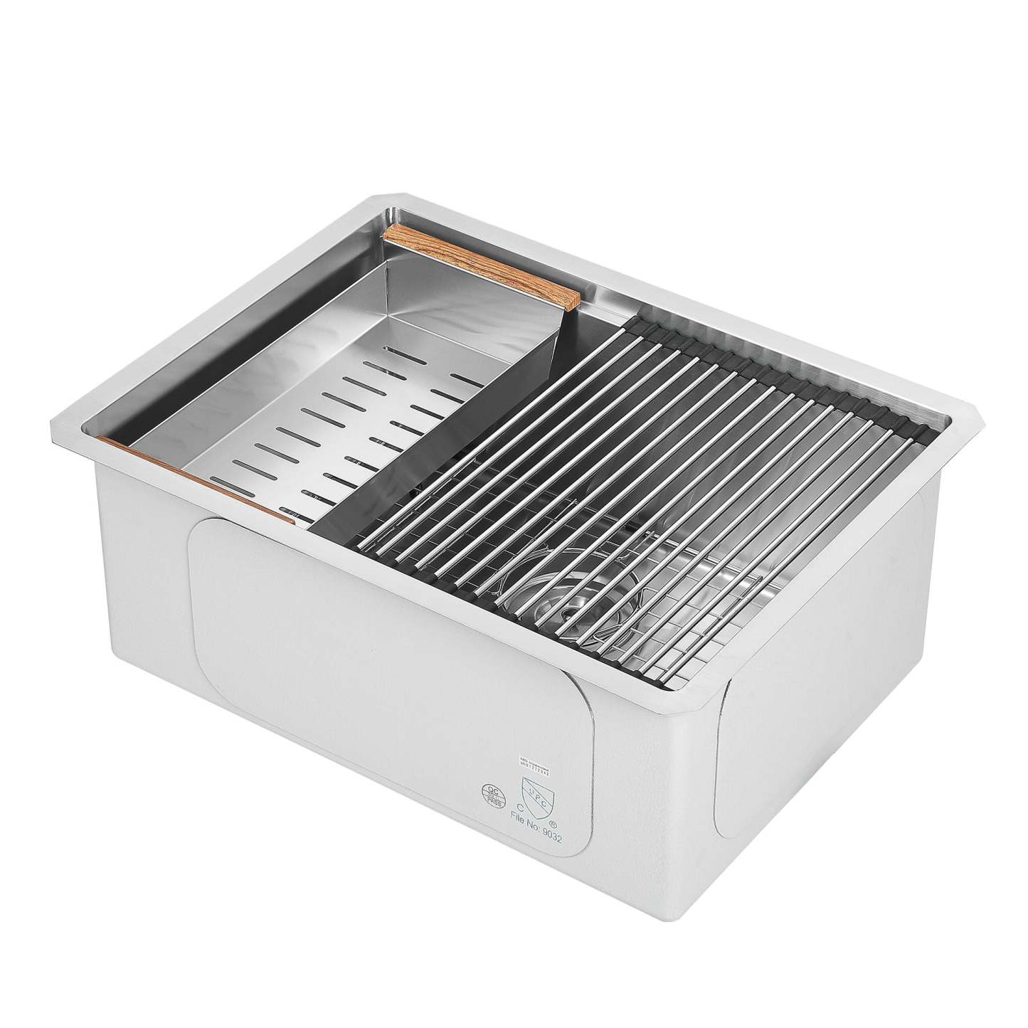 Ancona 25 Undermount Workstation Kitchen Sink - AN-3370|Évier de cuisine poste de travail sous plan Ancona de 25 po - AN-3370|D77GAOZO