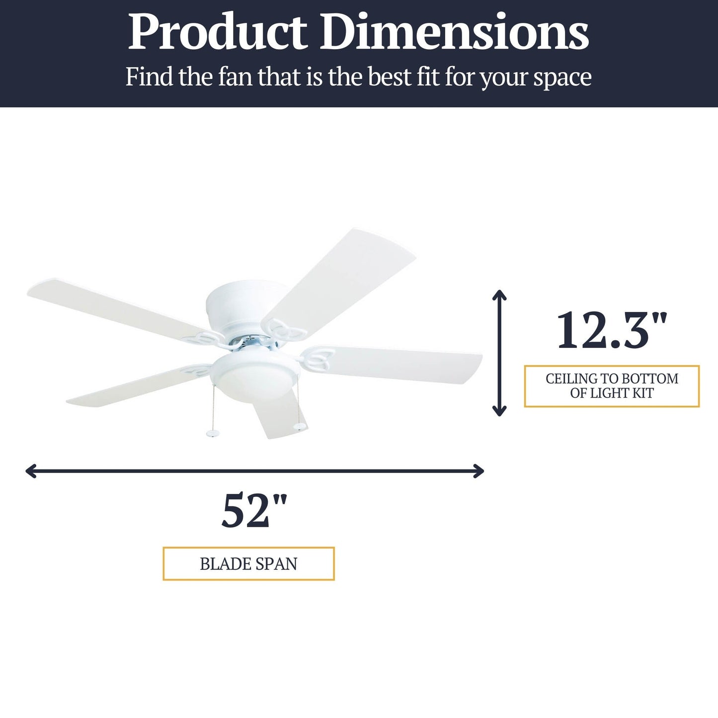 Ventilateur de plafond intérieur traditionnel Prominence Home Benton 52 avec éclairage LED et chaînettes