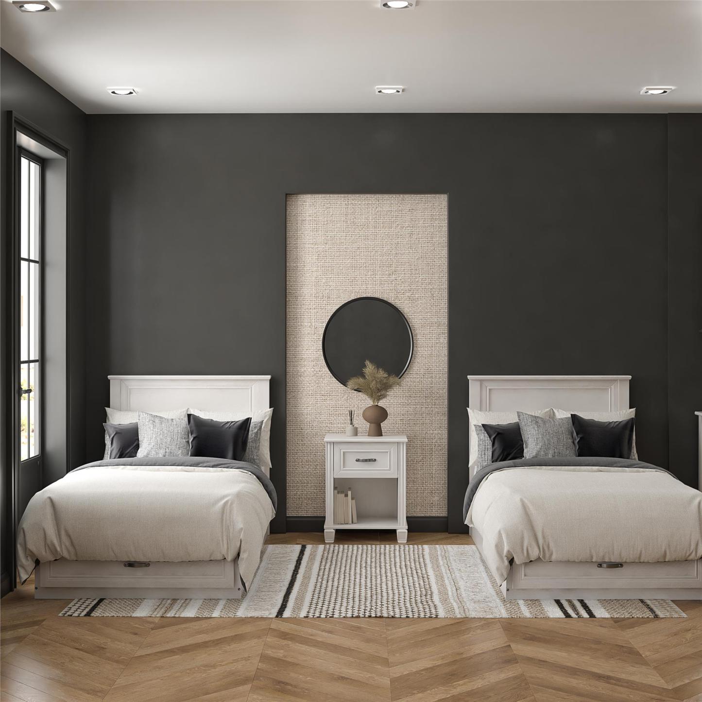 Tête de lit Hillview en chêne ivoire d'Ameriwood Home - Taille simple