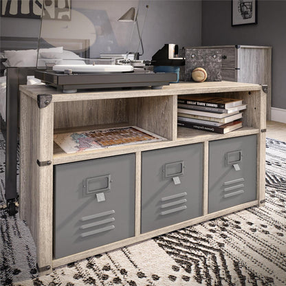 Little Seeds Nova Bedroom Storage Bench - Grey Oak|Banc de rangement Nova de Little Seeds pour la chambre à coucher - chêne gris