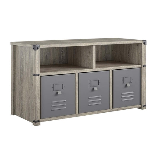 Little Seeds Nova Bedroom Storage Bench - Grey Oak|Banc de rangement Nova de Little Seeds pour la chambre à coucher - chêne gris