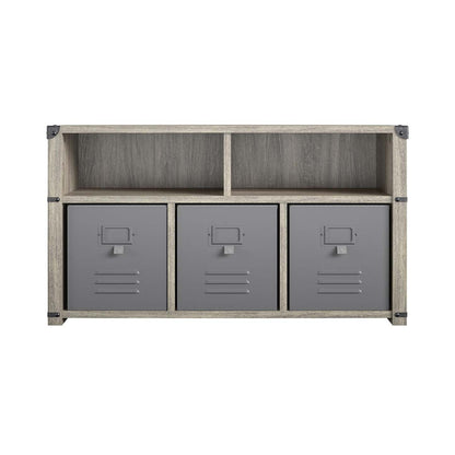 Little Seeds Nova Bedroom Storage Bench - Grey Oak|Banc de rangement Nova de Little Seeds pour la chambre à coucher - chêne gris