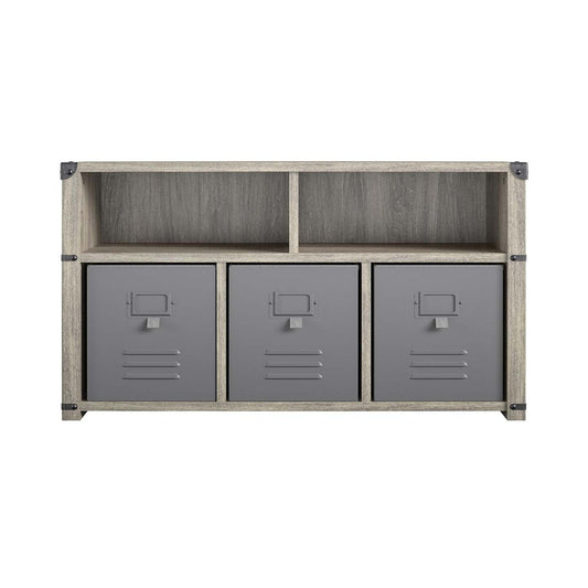 Little Seeds Nova Bedroom Storage Bench - Grey Oak|Banc de rangement Nova de Little Seeds pour la chambre à coucher - chêne gris
